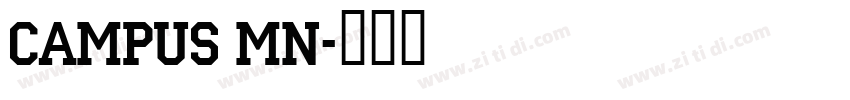 Campus MN字体转换